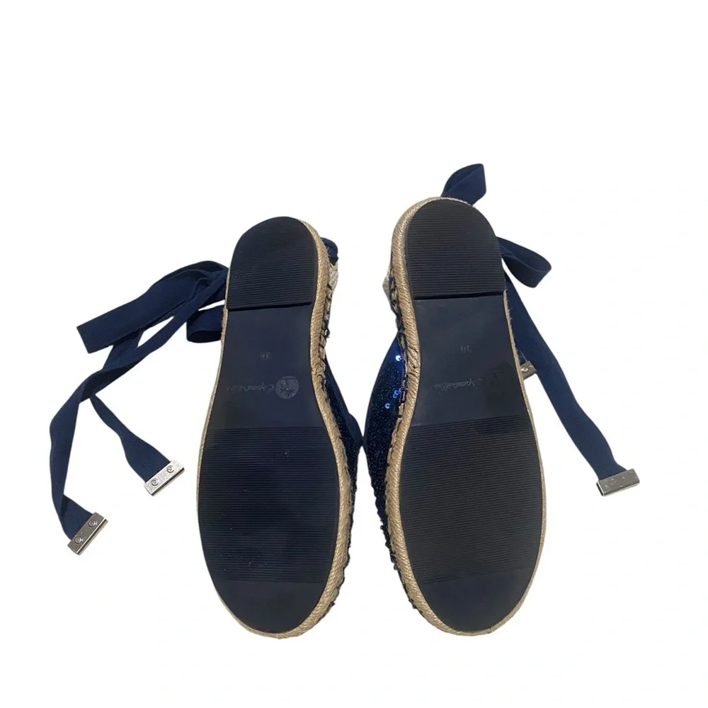 VERA PELLE Espadrillas Flat sequin Sandals
